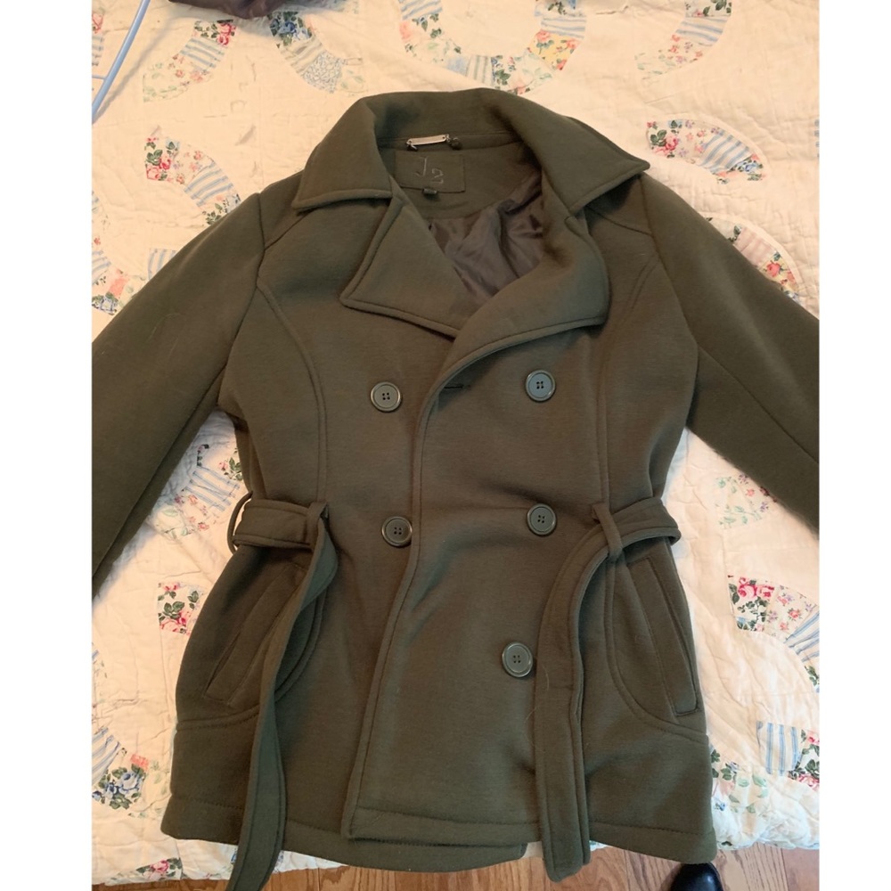 Olive green Double breasted coat
